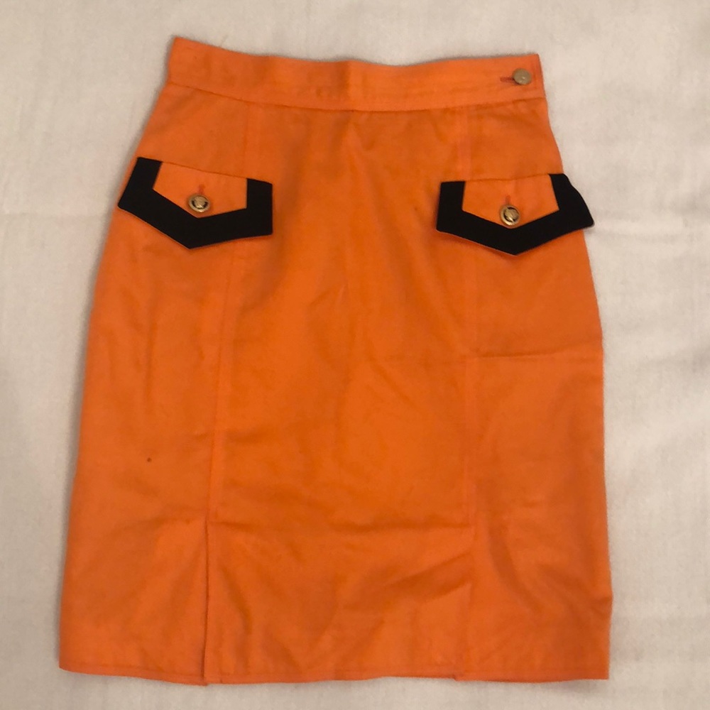 Women’s Versace Jeans Couture Orange Skirt size 26